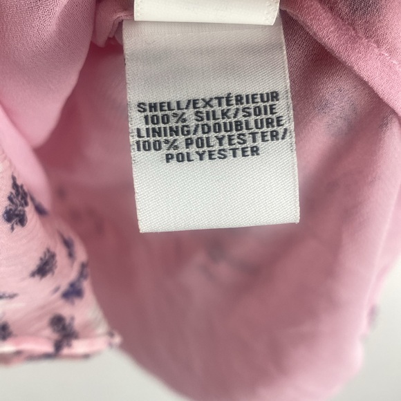 Diane Von Furstenberg Pink Simonia Blouse Ruffle Top Silk Floral Size 0 MRP$ 298 - Picture 8 of 10